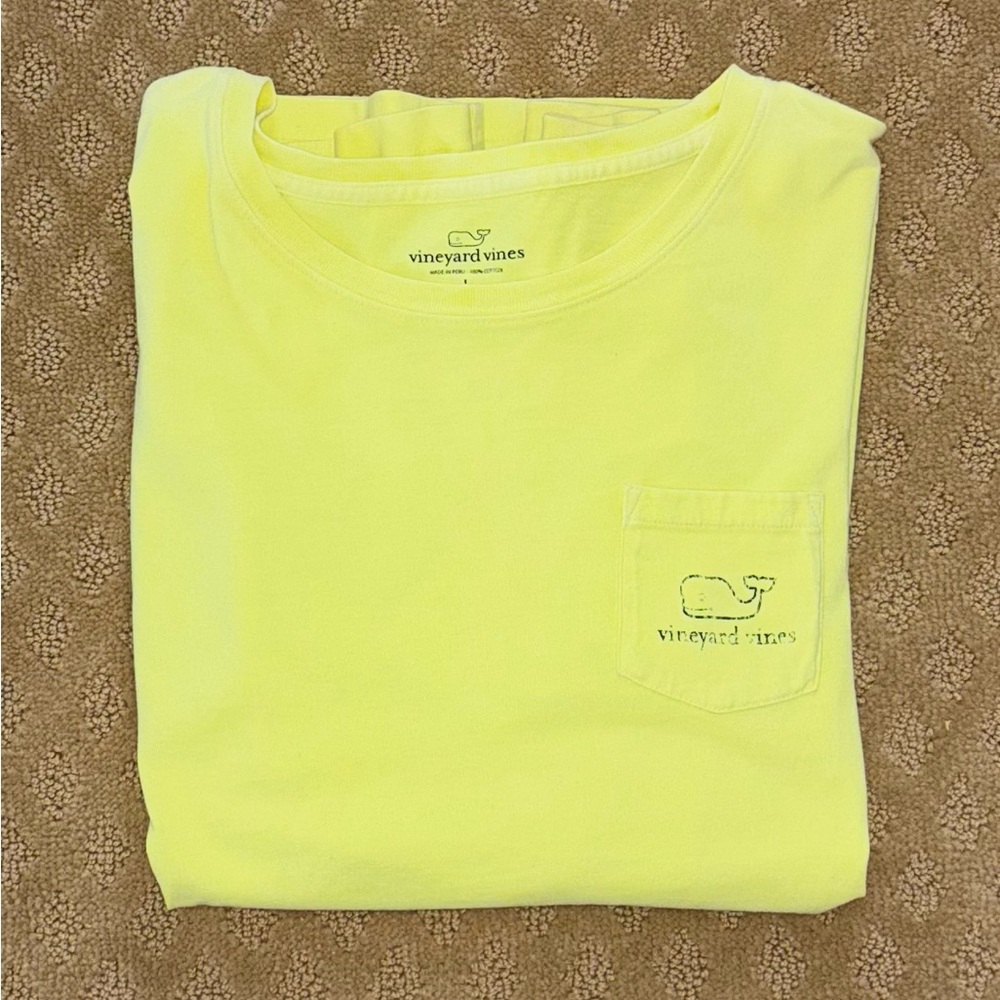 Vineyard Vines Yellow Long Sleeve Tee